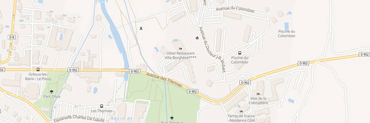 Plan du 5038 Les Vieux Bains à Gréoux-les-Bains