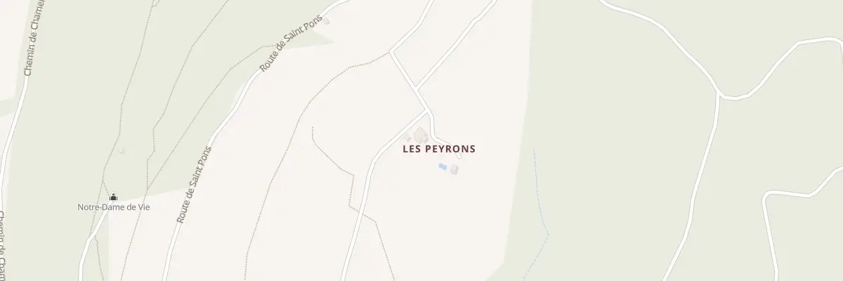 Plan du 5003 Les Peyrons à Lurs