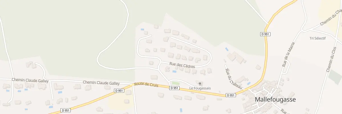 Plan du 8 Rue des Cedres à Mallefougasse-Augès