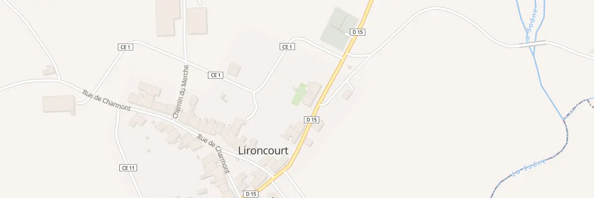 Plan du 8 Rue de la Mairie à Lironcourt