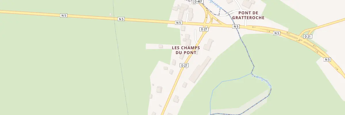Plan du 19 Pont de Gratteroche à Ardon