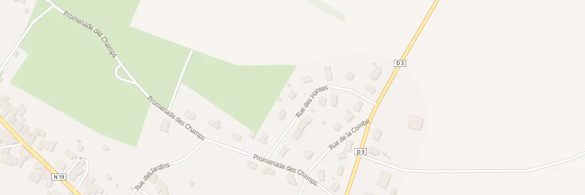 Plan du 5 Rue des Hantes à Combeaufontaine