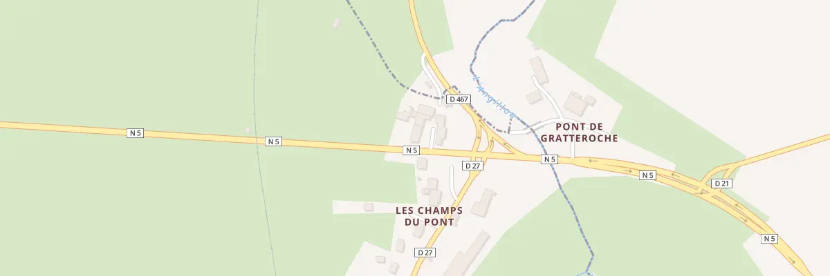 Plan du 36 Pont de Gratteroche à Ardon