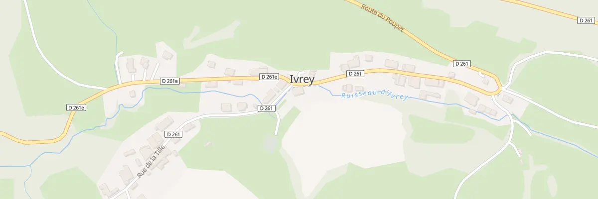 Plan du 2 Rte de Poupet à Ivrey