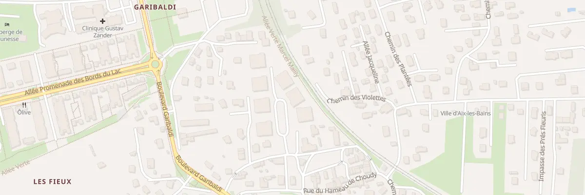 Plan du 160 Che de l’Annonciade à Aix-les-Bains