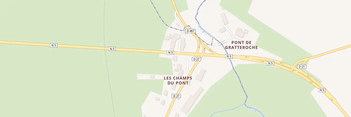 Plan du 29 Pont de Gratteroche à Ardon