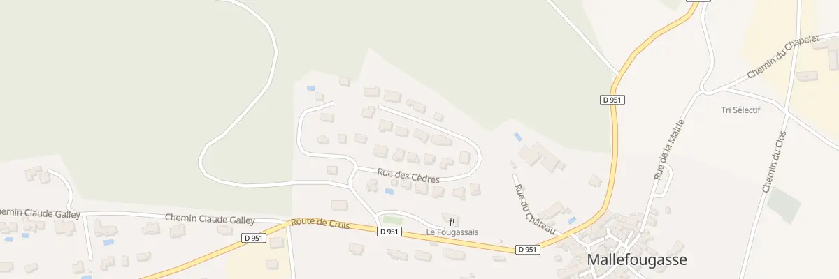 Plan du 6 Rue des Cedres à Mallefougasse-Augès