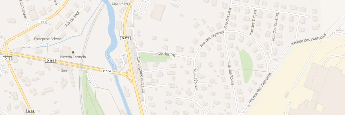 Plan du 96 Rue des Iris à Contrexéville