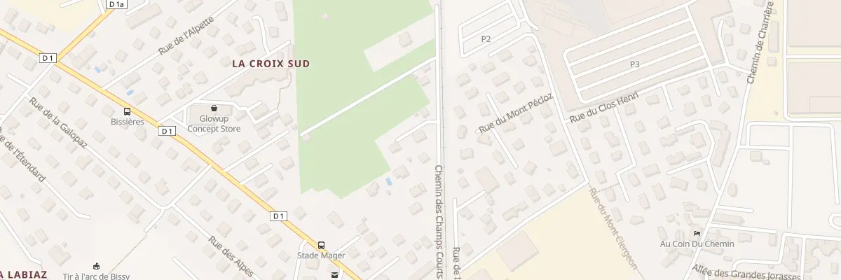 Plan du 267 Che des Champs Courts à Chambéry