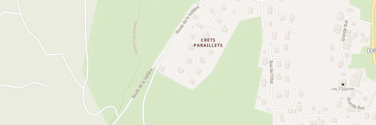 Plan du 16 Crets Paraillets à La Chaux-du-Dombief