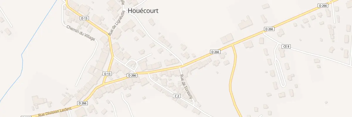 Plan du 9 Rue Lavenière à Houécourt