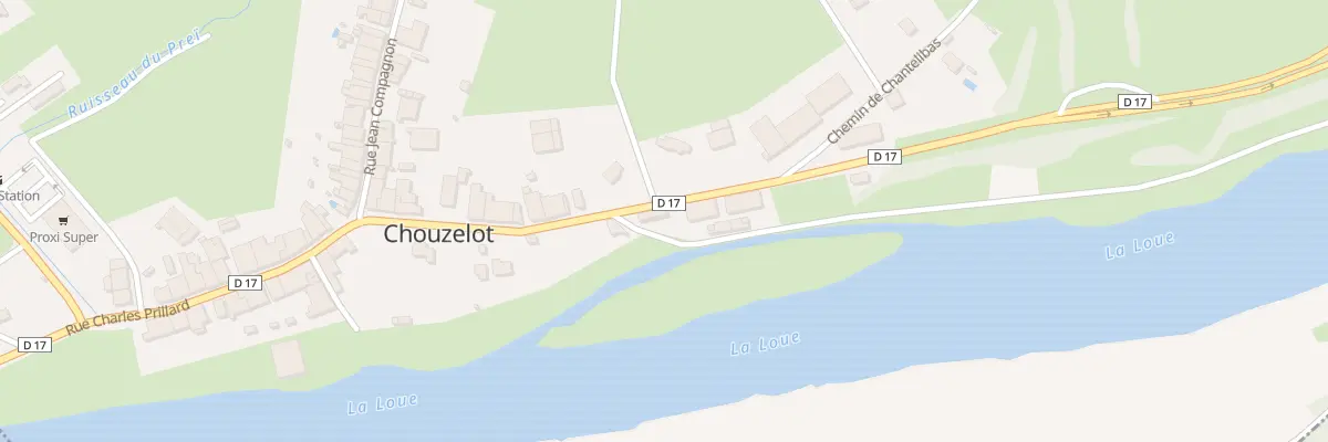 Plan du 28 Rte Nationale à Chouzelot