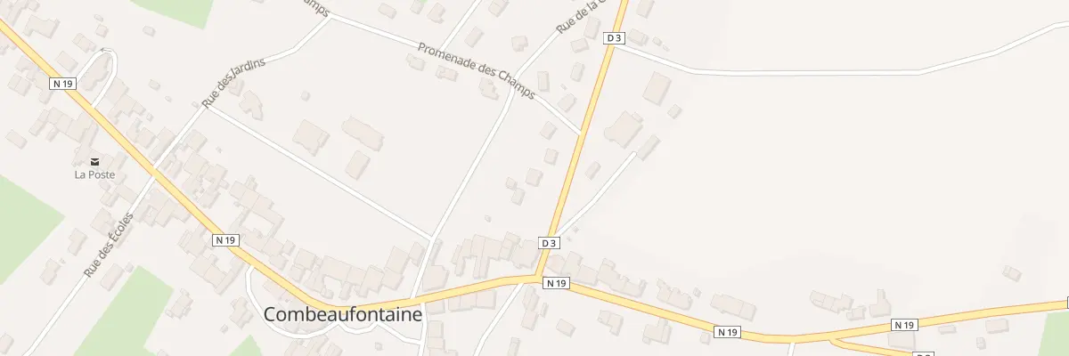 Plan du 3 Rue des Vosges à Combeaufontaine