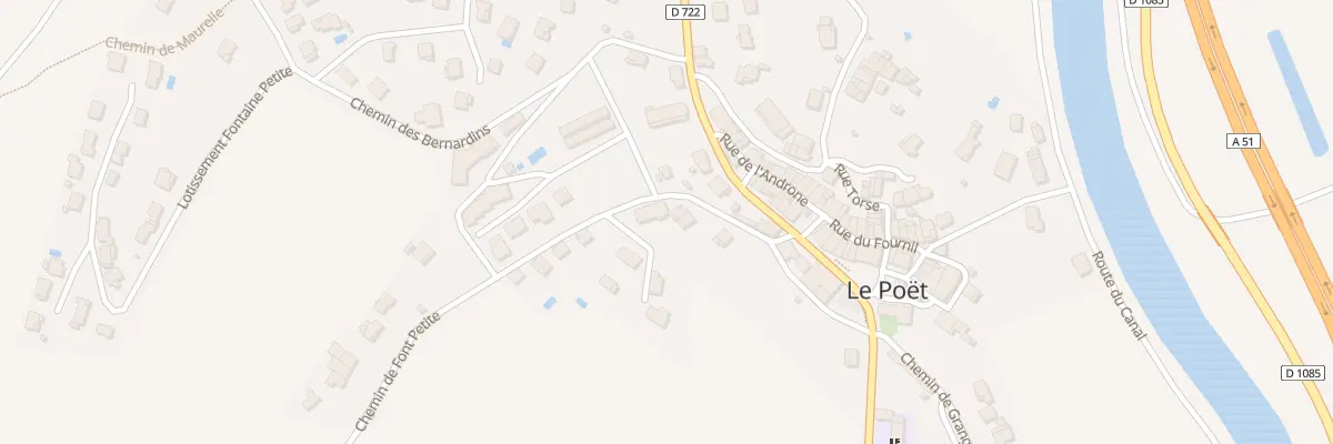 Plan du 5279 Chem de Font Petite au Poët