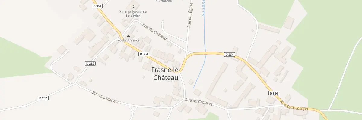 Plan du 19 Gr Grande Rue à Frasne-le-Château
