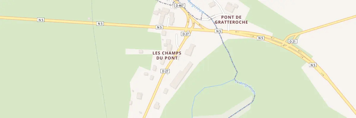 Plan du 20 Pont de Gratteroche à Ardon