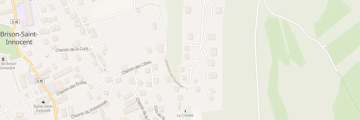 Plan du 33 Che de la Grotte des Fees à Brison-Saint-Innocent