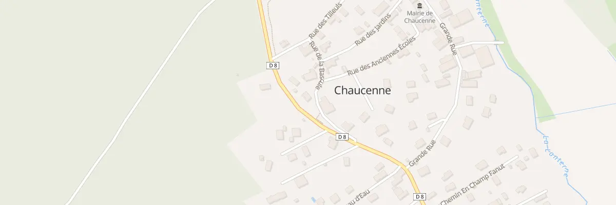Plan du 1 Rue de la Bascule à Chaucenne