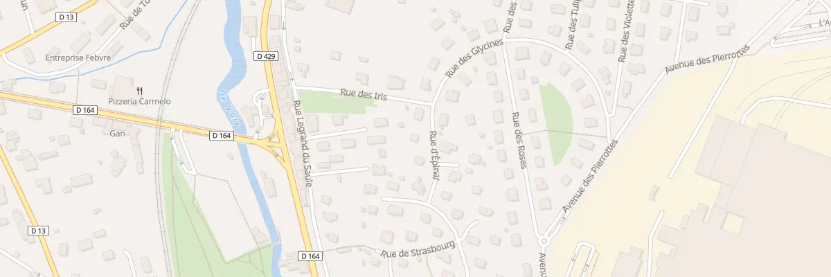Plan du 55 Rue d’Epinal à Contrexéville