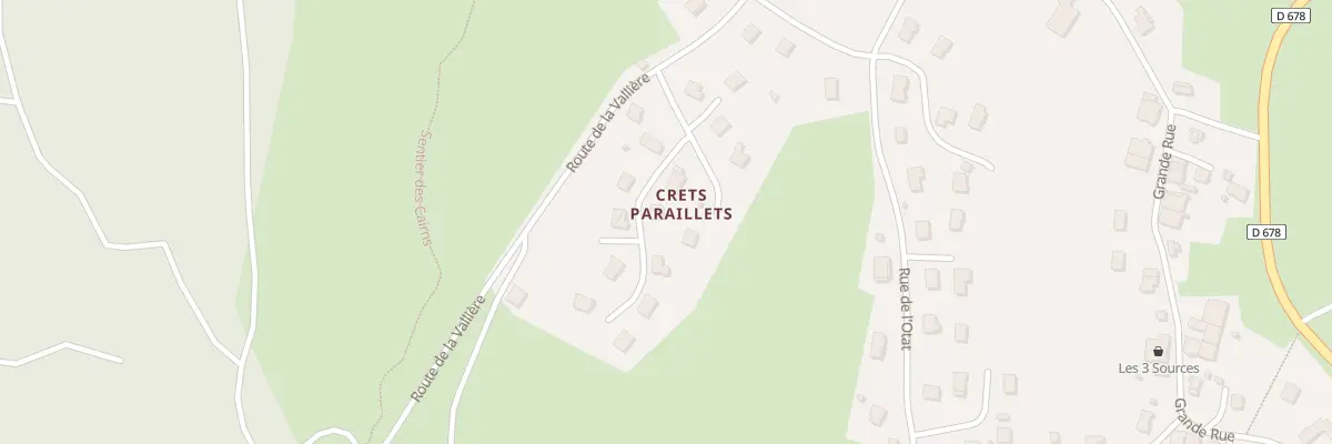 Plan du 11 Crets Paraillets à La Chaux-du-Dombief