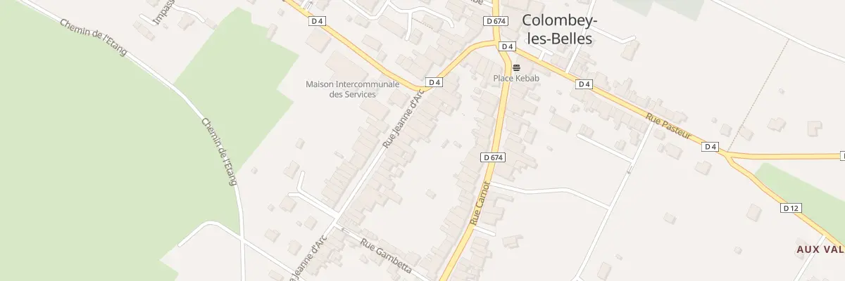 Plan du 17 Rue Jeanne d’Arc à Colombey-les-Belles