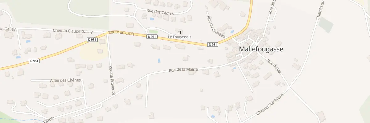 Plan du 542 Rue de la Mairie à Mallefougasse-Augès