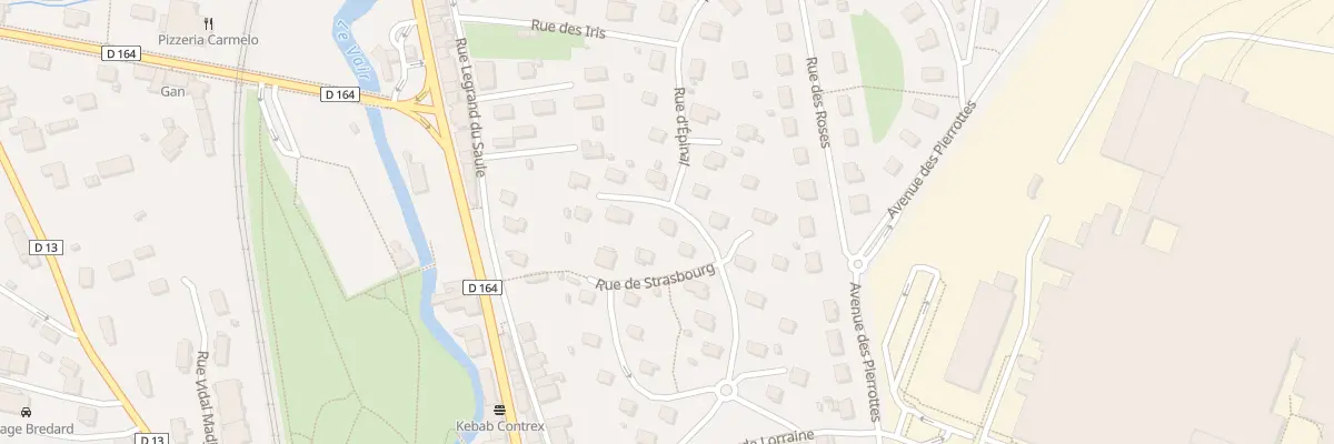 Plan du 205 Rue de Nancy à Contrexéville