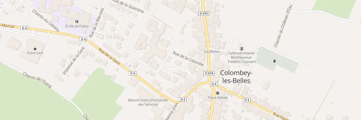 Plan du 1 Rue de la Colombe à Colombey-les-Belles