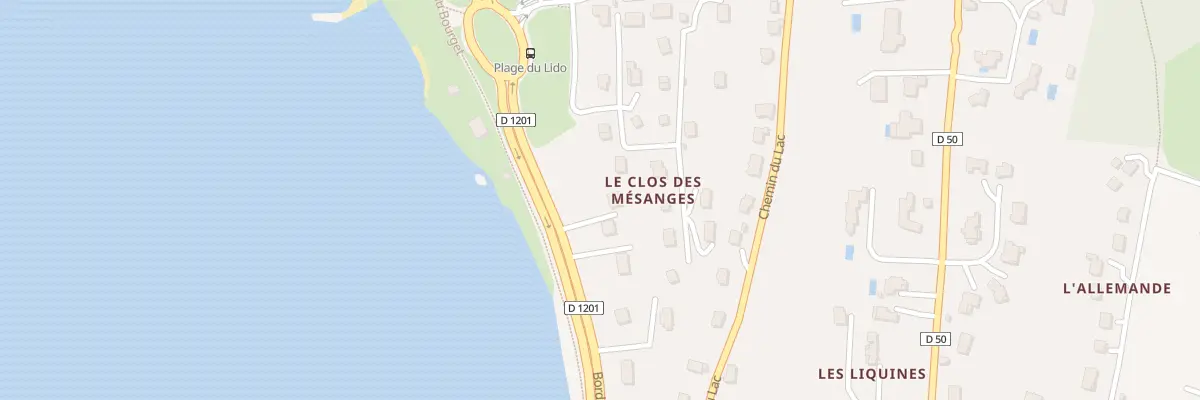 Plan du 259 Bord du lac à Tresserve