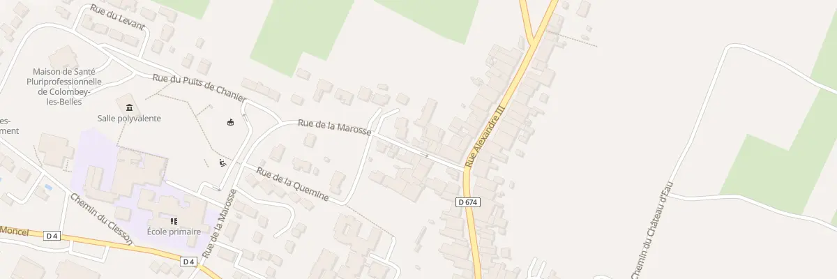 Plan du 10 Rue de la Marosse à Colombey-les-Belles