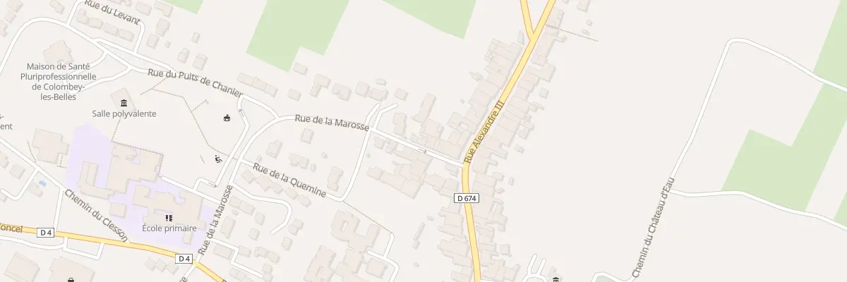 Plan du 8 Rue de la Marosse à Colombey-les-Belles