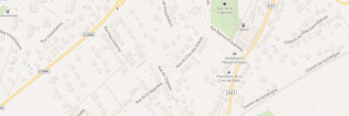 Plan du 45 Rue du Clos des Grèves à Toul