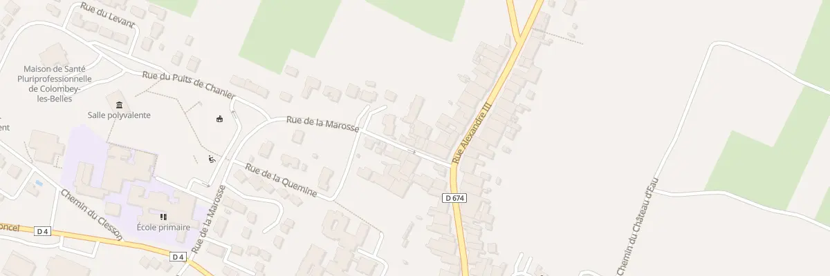 Plan du 6 Rue de la Marosse à Colombey-les-Belles