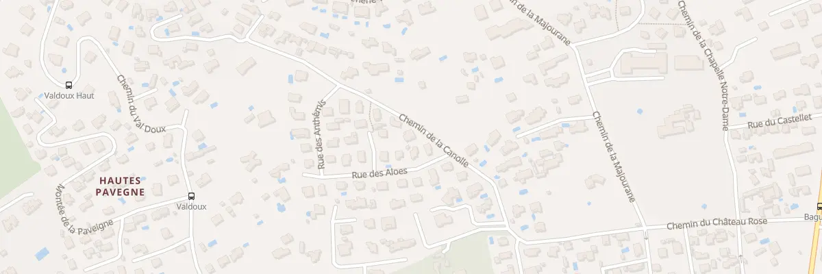 Plan du 173 Che de la Canolle à Toulon