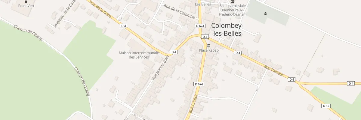 Plan du Haut de Colombey à Colombey-les-Belles