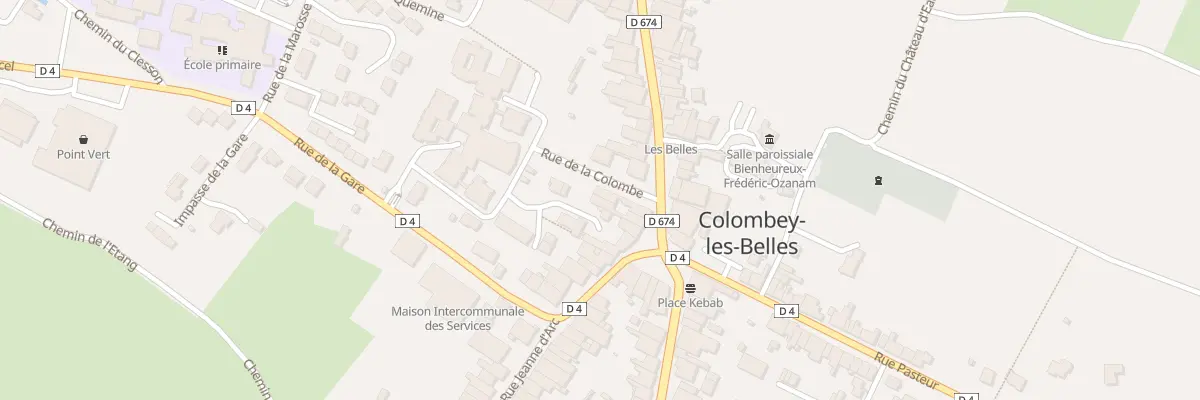 Plan du 8 Pl de l’Hotel de Ville à Colombey-les-Belles