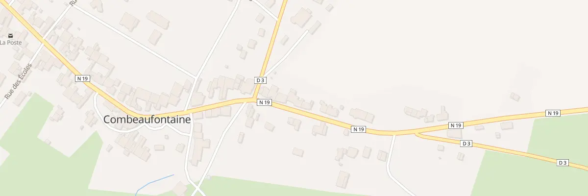 Plan du 7 Rue de Vesoul à Combeaufontaine