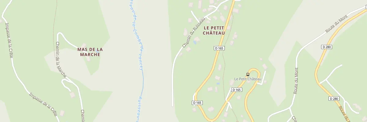 Plan du 189 Che du Ruisseau à La Combe-de-Lancey