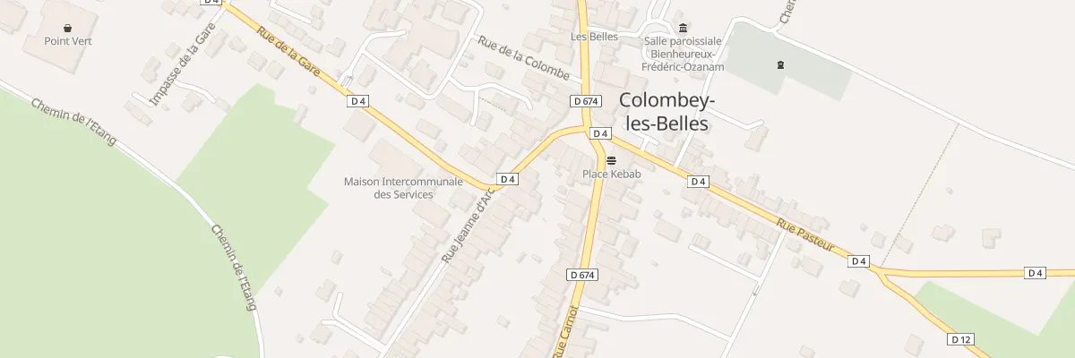 Plan du 3 Rue Jeanne d’Arc à Colombey-les-Belles