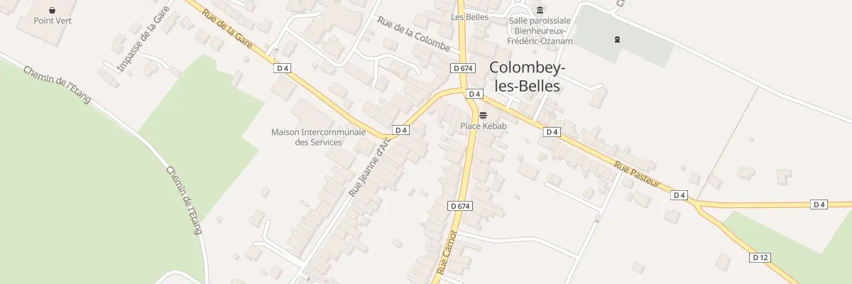 Plan du 5 Rue Jeanne d’Arc à Colombey-les-Belles