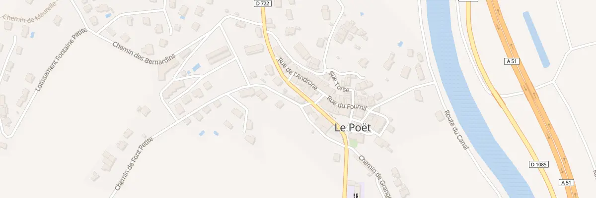 Plan du 11 Rte Napoleon au Poët