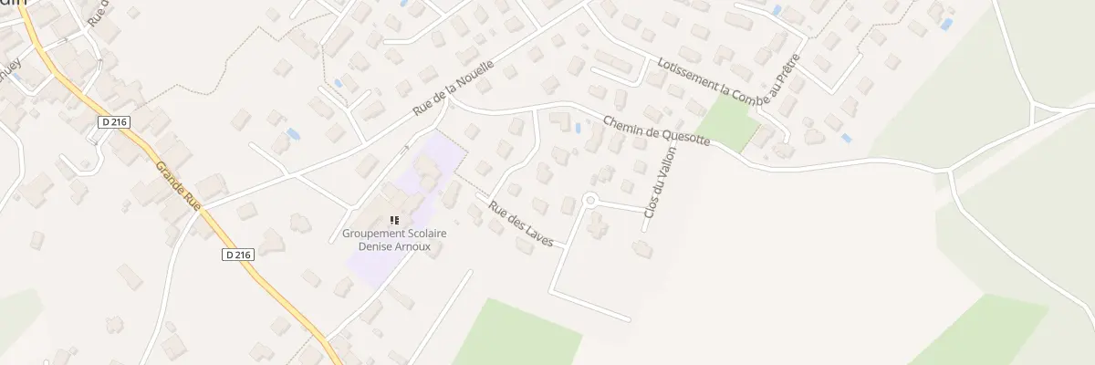 Plan du 6 Rue des Laves à Chemaudin et Vaux