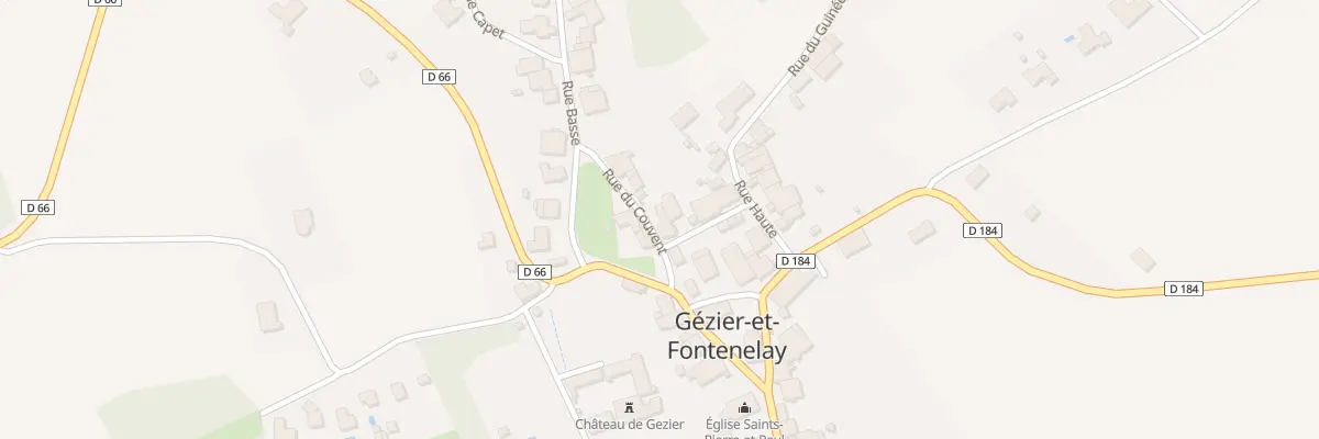 Plan du 1 Rue du Noble à Gézier-et-Fontenelay