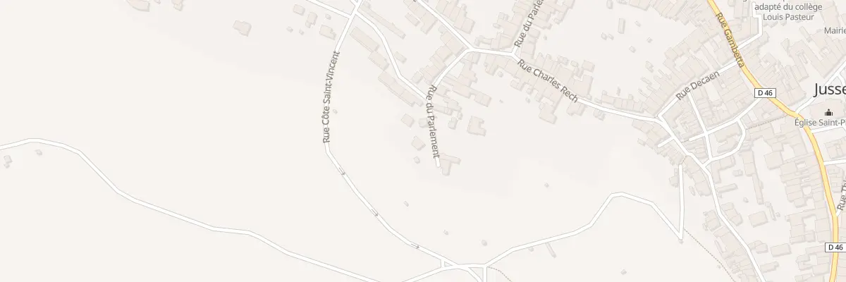 Plan du 46 Rue du Parlement à Jussey