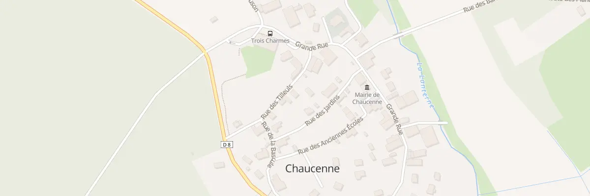 Plan du 6 Rue des Tilleuls à Chaucenne