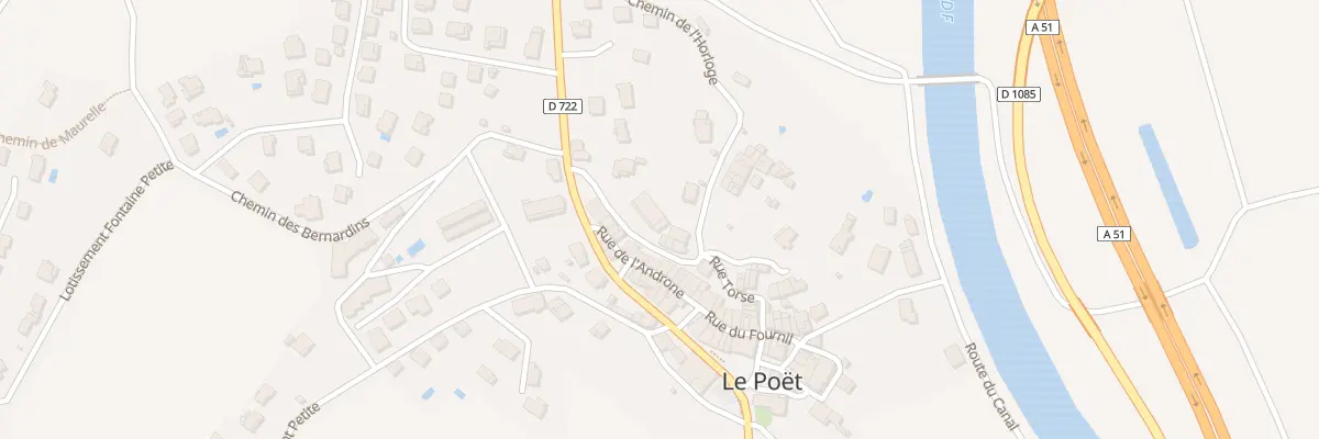 Plan du 13 Che de l’Horloge au Poët