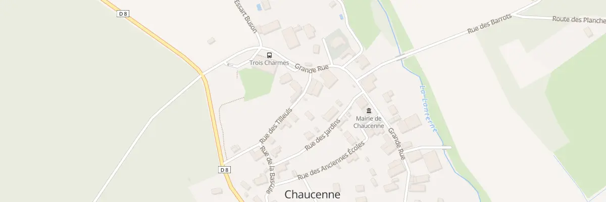 Plan de Au Village à Chaucenne