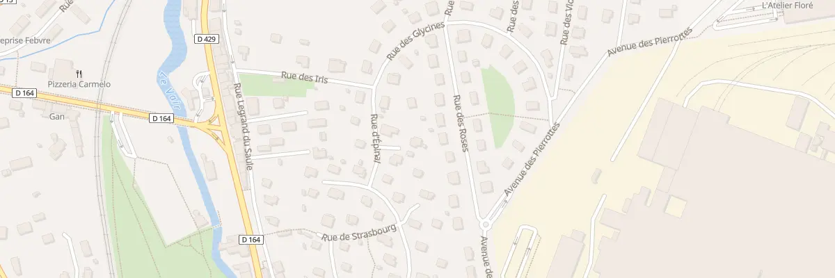 Plan du 42 Rue d’Epinal à Contrexéville
