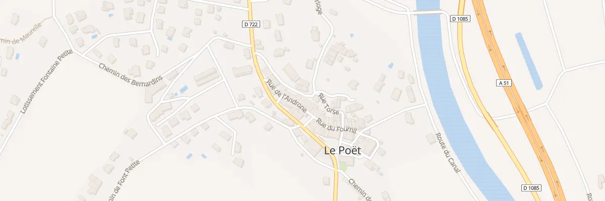 Plan du 9 Rue de l’Androne au Poët