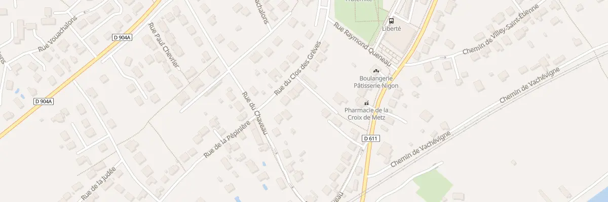 Plan du 60 Rue du Clos des Grèves à Toul